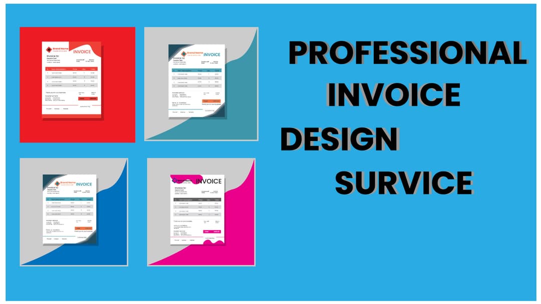 I WILL DO INVOICE DESIGN