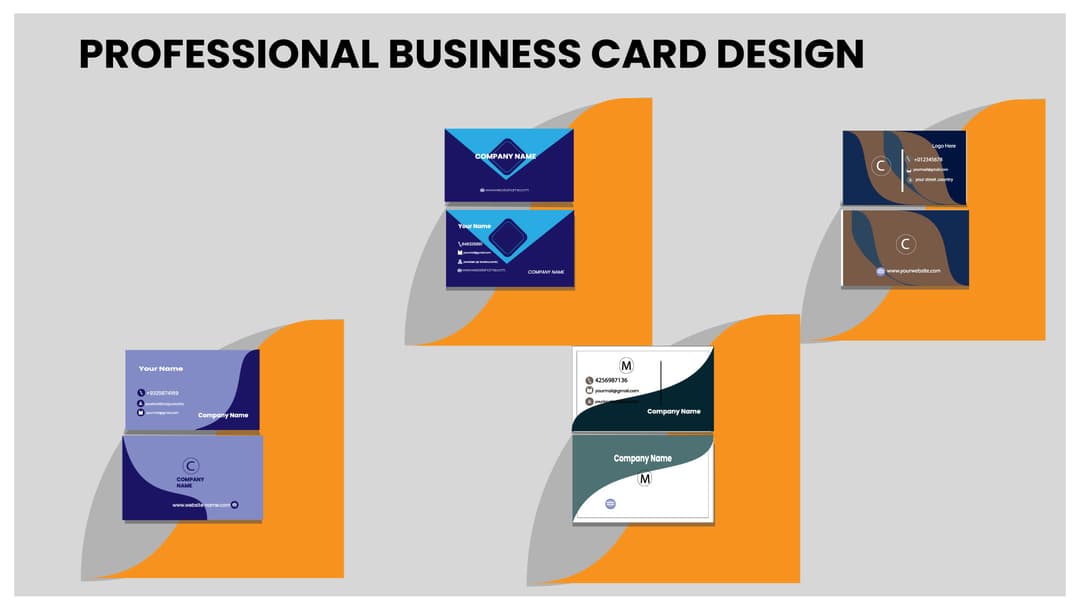 Professional business card design service