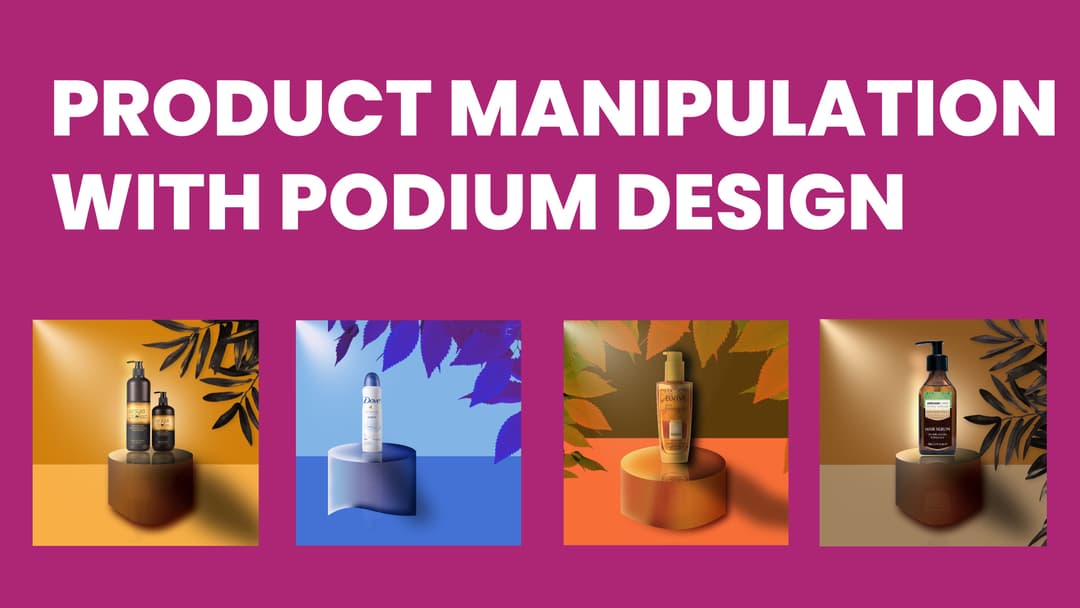 I will do creative podium product manipulation and mockup design for advertising or branding.