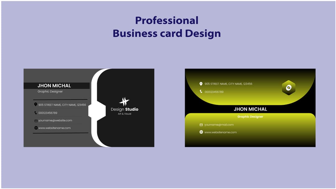 Professional Business card design