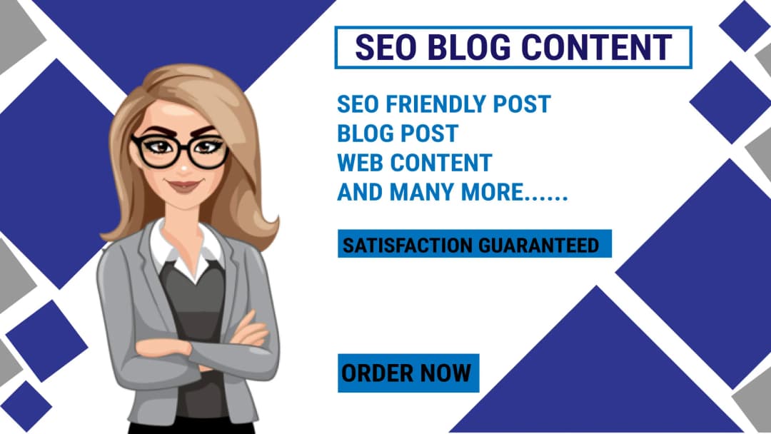 I will write SEO optimized blog posts and website content that rank