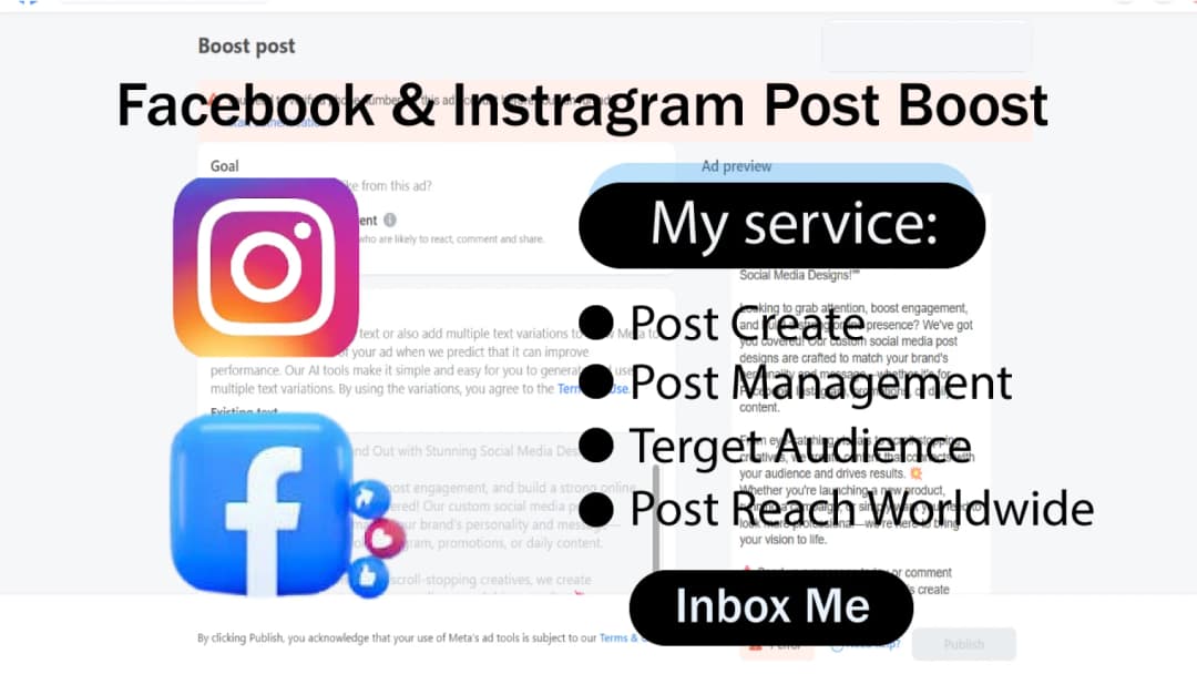 I will do Boost Facebook Posts and get more Engagement on Facebook.