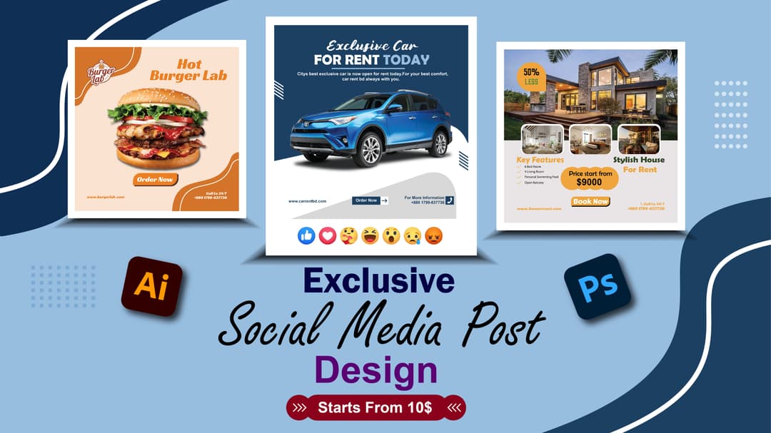 A Professional Social Media Post Design Makes Your Business level higher.
