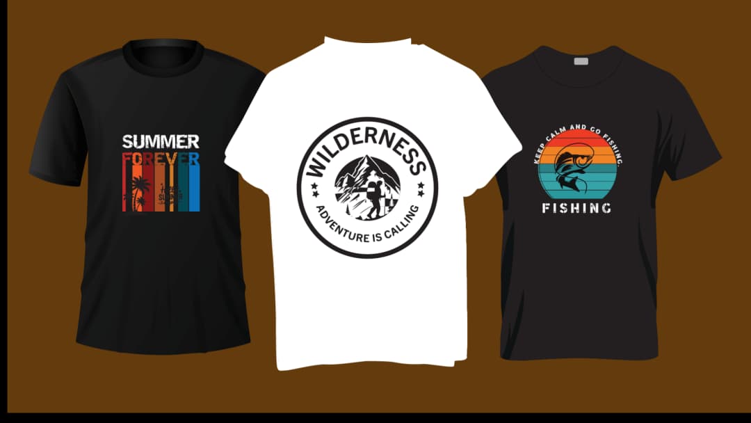 I will create custom retro vintage t-shirt design with hand-drawn and typography style