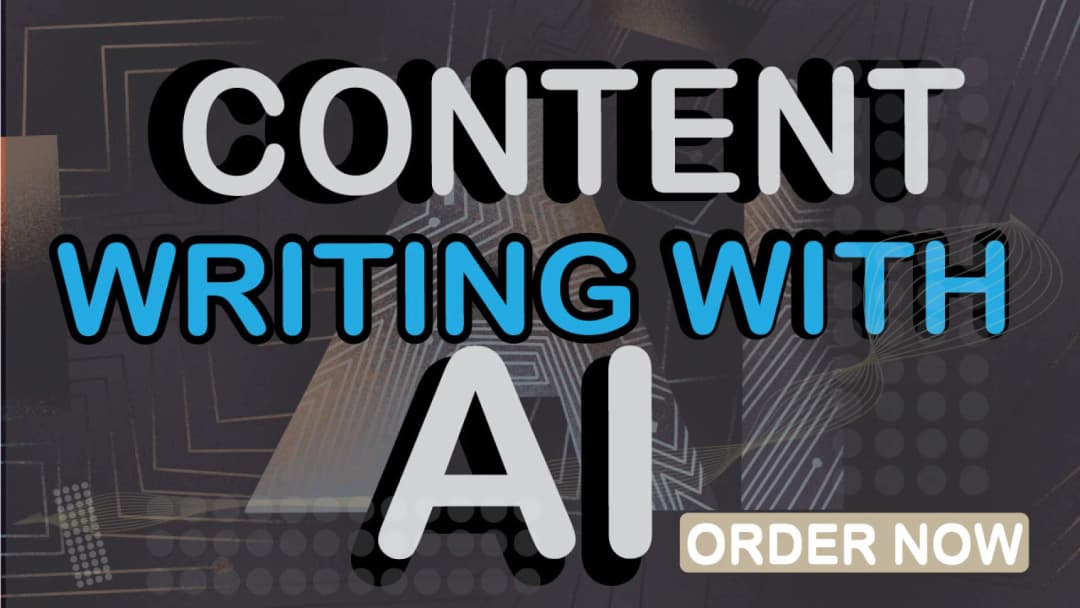 I will Provide Content writing with AI service