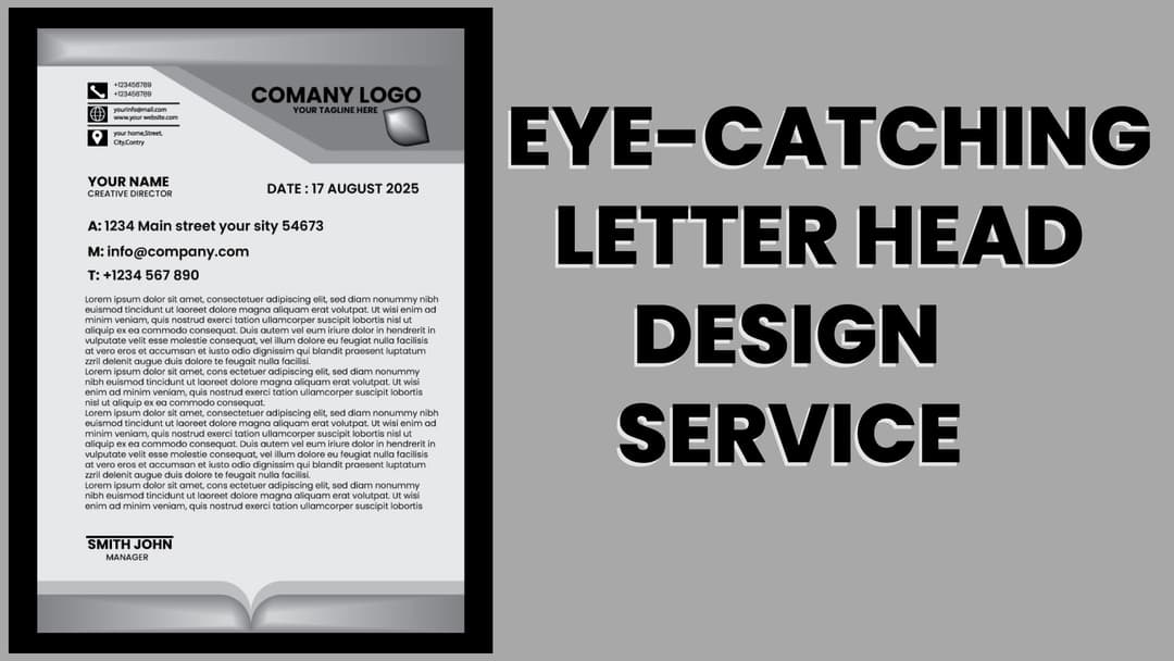 Professional Letterhead Design Service – Make Your Brand Look More Trustworthy & Stylish.
