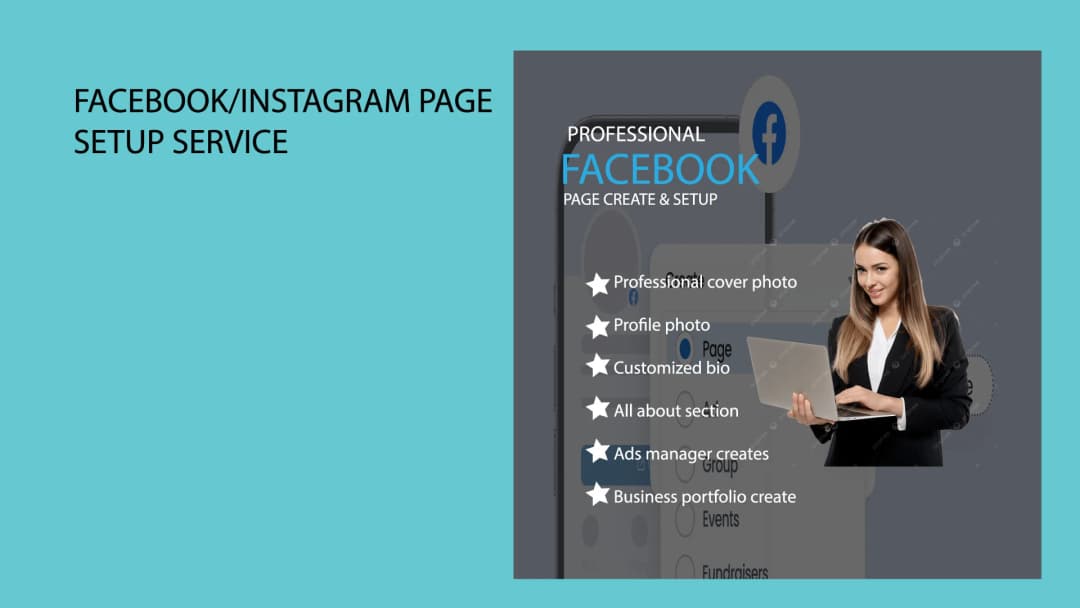 Professional FB/insta page create & setup service